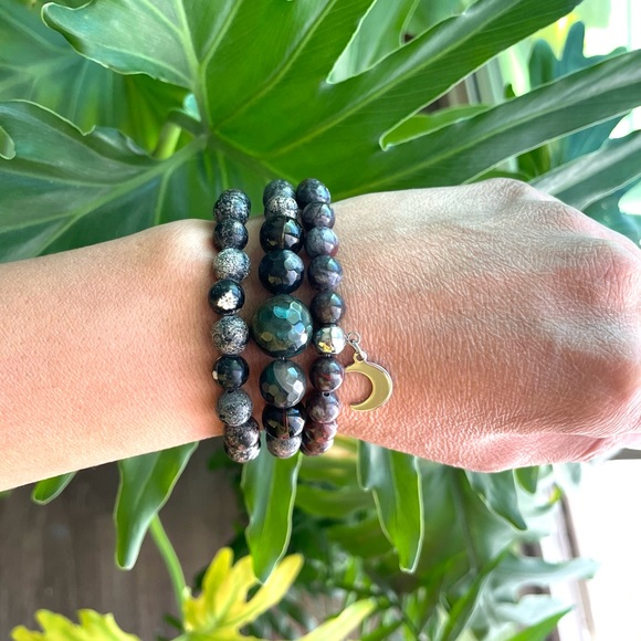 Positivity & Grounding Bracelet set - Picture 1 of 4